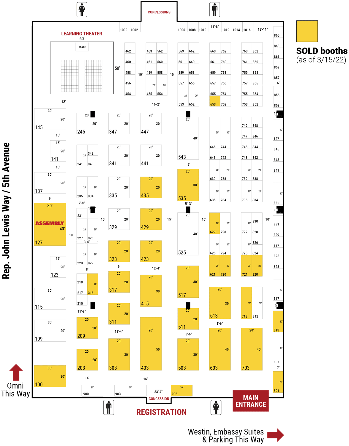 ASSEMBLY Show SOUTH Floor Plan