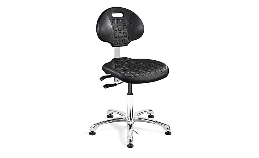 7051E ESD安全的黑色聚氨酯椅