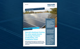 太阳能行业发现了具有Rexroth铝制框架的简化装置